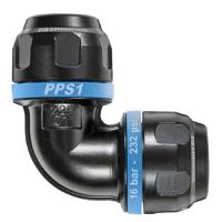 pps1-9c25 PREVOST 16bar Aluminium Elbow Connector, 25mm outside diameter