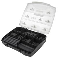 380-03001-shrinkit-321-basic-po-x-bk HellermannTyton Heat Shrink Tubing, Black 1.5 → 18mm Sleeve Dia. x 35 → 80mm Length 3:1 Ratio, ShrinKit