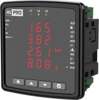 558-891 RS PRO LED Digital Panel Multi-Function Meter for Cos Phi, Phase Current, Phase-Neutral, Phase-Phase, RMS Voltage,