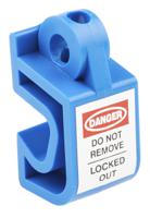 862-5206 RS PRO Blue 1-Lock ABS Universal Miniature Circuit Breaker Lockout, 8mm Shackle, 10mm Attachment