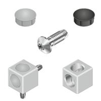 3842529010 Bosch Rexroth Corner Connector, Connecting Component, Strut Profile 40 x 40 mm, Groove Size 10mm