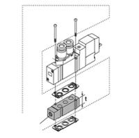 sy7000-38-1a-q SMC SY7000 Interlinking Block, SY7000-38-1A-Q