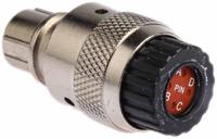 tnm6s10-0004p1l-192993-0011 ITT Cannon Circular Connector, 4 Contacts, Cable, Standard Connector, Plug, Male, IP67, Trident Neptune Metal Series