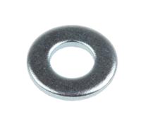 525-925 RS PRO Bright Zinc Plated Steel Plain Form A Washers, M4, DIN 125A