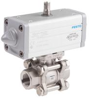 vzba-12-gg-63-t-22-f0304-v4v4t-pp15-r-90-c Festo Ball Valve type Pneumatic Actuated Valve
