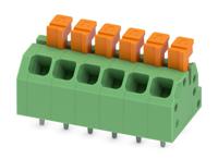 1864325 Phoenix Contact SPTAF 1/ 6-3.5-LL Series PCB Terminal Block, 6-Contact, 3.5mm Pitch, Through Hole Mount, 2-Row