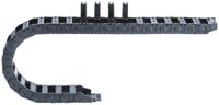 2500101250 Igus 2500, e-chain Black Cable Chain - Flexible Slot, W119 mm x D35mm, L1m, 125 mm Min. Bend Radius, Igumid GLW