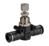 176-1889 RS PRO Tube Flow Regulator, Push In 6mm Tube Inlet Port x Push In 6mm Tube Outlet Port