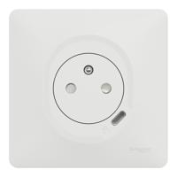 s320089 Schneider Electric White, 1 Gang, Ovalis C Series