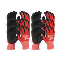 4932471615 Milwaukee CUT A Black, Red Nitrile Nitrile Work Gloves, Nitrile Coating