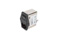 fgsma10bfr XP Power 10A, 264 V ac Male Screw IEC Inlet Filter 2 Pole FGSMA10BFR, Faston 1 Fuse