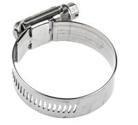 htm50p HI-TORQUE Stainless Steel Slotted Hex Worm Drive, 16mm Band Width, 30 → 50mm ID
