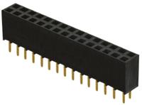 ssw-115-02-g-d Samtec SSW Series Straight Through Hole Mount PCB Socket, 30-Contact, 2-Row, 2.54mm Pitch, Solder Termination