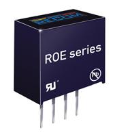 roe-0515s Recom ROE DC-DC Converter, 15V dc/ 66mA Output, 4.5 → 5.5 V dc Input, 1W, Through Hole, +85°C Max Temp -40°C Min