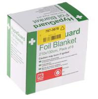 787-3678 RS PRO Foil Emergency Foil Blanket Blanket, 6 Per Package 2m