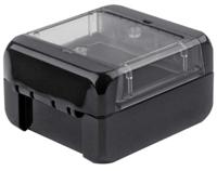 96021114-b-080805-pc-v0-g-7024 Bopla Bocube Series Graphite Grey Polycarbonate V0 Enclosure, IP66, IP68, IK07, Transparent Lid, 89 x 80 x 47mm