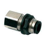 3136-04-10 Legris LF3000 Series Bulkhead Threaded-to-Tube Adaptor, G 1/8 Female to Push In 4 mm, Threaded-to-Tube Connection Style
