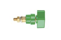 pol-102-l-gn Schutzinger 4mm Green Terminal Post, 1kV, 100A, M8 x 0.75 Thread