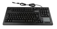 g80-11900lumgb-2 Cherry Wired USB Compact Touchpad Keyboard, QWERTY (UK), Black