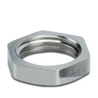 1416010 Phoenix Contact Silver Brass Cable Gland Locknut, 1/2NPT in Thread