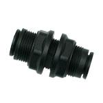3116-14-00 Legris LF3000 Series Bulkhead Tube-to-Tube Adaptor, Push In 14 mm to Push In 14 mm, Tube-to-Tube Connection Style