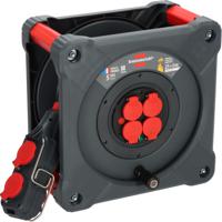 9212301110 brennenstuhl 25m 8 Socket Type E - French Cable Reel Semi-enclosed Reel, 230 V, IP44