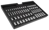 480-6880 RS PRO 61-Piece Metric 1/2 in; 1/4 in; 3/8 in Deep Socket/Standard Socket Set , 6 point