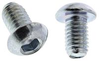 822-9183 RS PRO Bright Zinc Plated Steel Hex Socket Button Screw, ISO 7380, M6 x 10mm