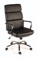 180-9726 RS PRO Black, Red, White, Brown Faux Leather Executive Chair