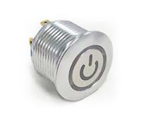 av1910p612q04 TE Connectivity Illuminated Push Button Switch, Momentary, Panel Mount, 19.2mm Cutout, SPST, Green LED, 250V ac, IP67