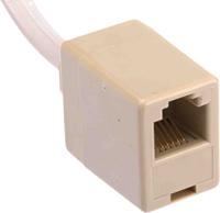 186-3155 RS PRO Single-Port RJ11 Female, RJ11 Male Extender, Cat3