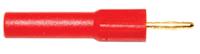 bu-p72914-2 Mueller Electric Red, Male to Female Test Connector Adapter With Brass contacts and Gold Plated - Socket Size: 4mm