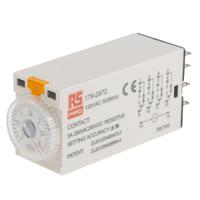 179-2972 RS PRO Plug In Timer Relay, 110V ac, 4-Contact, 0.1 → 3min, 1-Function, 4PDT