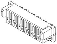 mps-04-770-01-l-v Samtec MPS Series Straight Through Hole Mount PCB Socket, 4-Contact, 1-Row, 5mm Pitch, Solder Termination