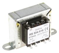 504-616 RS PRO 12VA 2 Output Chassis Mounting Transformer, 24V ac, IEC 61558-2-6