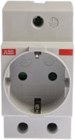 2csm210000r0721-m1175 ABB M1175 Grey 1 Gang Plug Socket, 16A, Type F - German Schuko, Indoor Use