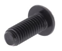 822-9120 RS PRO Black, Self-Colour Steel Hex Socket Button Screw, ISO 7380, M6 x 15mm