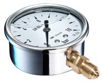 mit3-d22b33 Bourdon G 1/4 Analogue Pressure Gauge 160bar Bottom Entry 63mm Outside Diameter