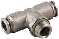 231-2772 RS PRO Nickel Plated Brass Male Pneumatic Quick Connect Coupling, 1/4 in Male 8mm Threaded, Tube