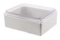 rp1610c Hammond RP Series Light Grey Polycarbonate General Purpose Enclosure, IP65, Clear Lid, 250 x 200 x 95mm