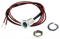 oxlclh63fl30gn Oxley Green Panel Mount Indicator, 3.6V, 6.4mm Mounting Hole Size, Lead Wires Termination, IP66