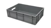 163-1904 RS PRO 30L Grey PP Medium Euro Containers, 170mm x 400mm x 600mm