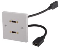 919-4072 RS PRO Single Gang 2 Way Female HDMI Faceplate
