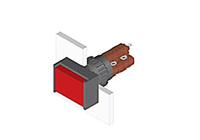 51-1220252 EAO Illuminated Push Button Switch for Use with Series 51 Switches