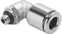 npqm-l-m5-q6-p10 Festo Elbow Threaded Adaptor, M5 Male to Push In 6 mm, Threaded-to-Tube Connection Style, 558705