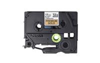 tzepr831 Brother Black on Gold Label Printer Tape, 8 m Length, 12 mm Width