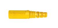 rs-ku-92-l-ni-bl Schutzinger Blue Female Banana Coupler, Solder Termination, 10A, 30 V ac/dc, 60 V ac/dc, Nickel Plating