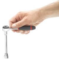 r161bpb Facom R.161BPB 1/4 in Square Ratchet with Bi-material Elastomer Handle, 121.2 mm Overall