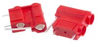103-6555 RS PRO Red Female Test Socket, 4 mm Connector, 10A, 50V, Silver Plating