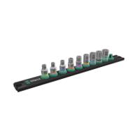 05005400001 Wera 9-Piece Metric 1/4 in Standard Socket Set , 6 point